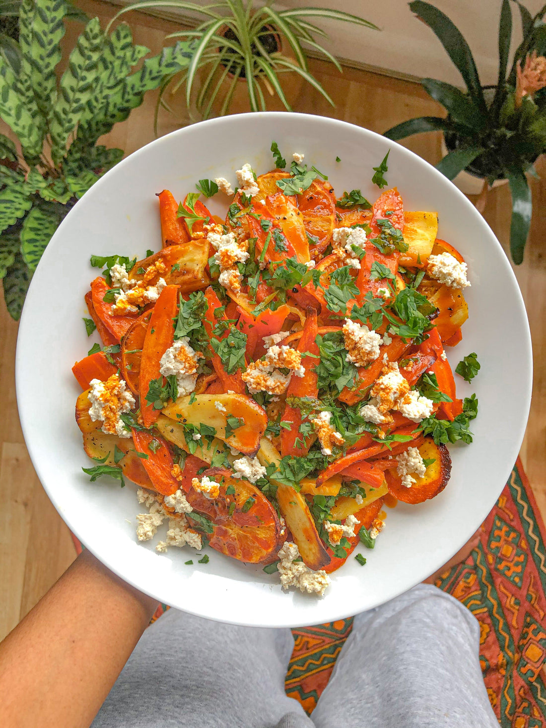 Roasted Carrots With Ayib and Awaze Vinaigrette
