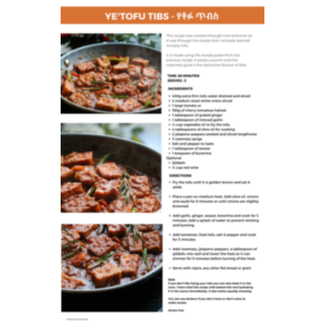 Ethiopian Home Cooking Vol 1